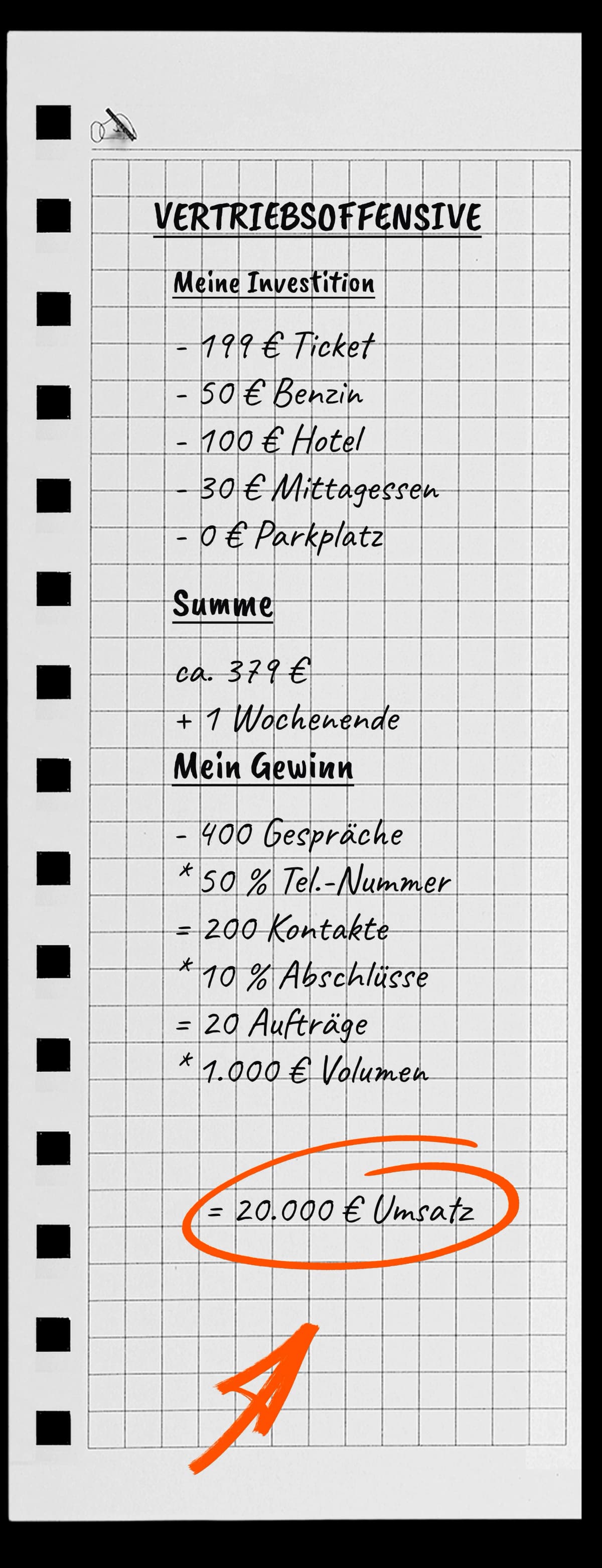 Vertriebsoffensive Rechnung Mobile